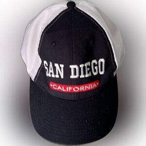 San Diego California Navy and White Cap